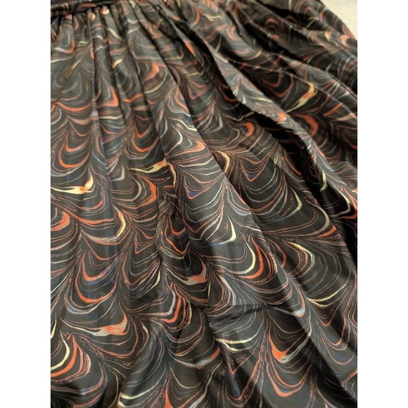 ULLA JOHNSON Gwen Dress Size 12 Obsidian Printed V Neck Puff Sleeve‎ Mini NEW - Picture 12 of 12